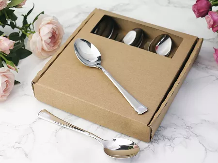 Komplet 6 łyżeczek do kawy / herbaty 14,5 cm Pintinox 1929 - Leonardo (3.0 mm) GIFT BOX