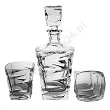 Kpl. szklanek do whisky 0,3 L (6szt) + karafka 0,75L (1szt) Bohemia - ZIG ZAG 4SB.ZZ.761798