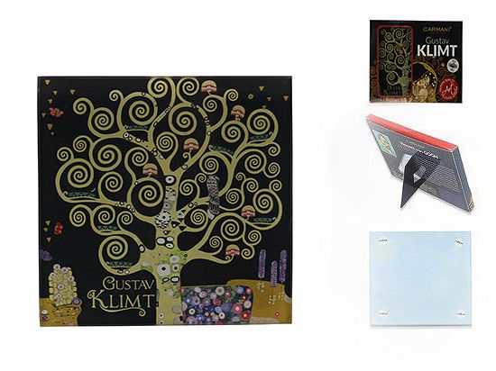 Szklana podkładka 10,5x10,5 cm Carmani - Gustav Klimt Drzewo życia 195-0001 Szklana podkładka 10,5x10,5 cm Carmani - Gustav Klimt Drzewo życia 195-0001