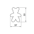 Wykrawacz 5 cm Smolik - Niedźwiadek 4SS.348/V
