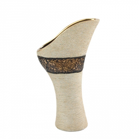 Wazon ceramiczny 30 cm QUEEN ISABELL Gold Stone 37.P306-14885 Wazon ceramiczny 30 cm QUEEN ISABELL Gold Stone 37.P306-14885