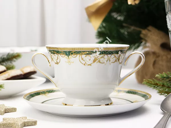 Bulionówka ze spodkiem 0,35 L / 16 cm Ćmielów - Astra G894 Izolda Bulionówka ze spodkiem 0,35 L / 16 cm Ćmielów - Astra G894 Izolda