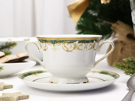 Bulionówka ze spodkiem 0,35 L / 16 cm Ćmielów - Astra G894 Izolda