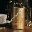 Szklana latarnia LED z timerem (12 cm) Altom Design - Gwiazdki Złota 07.LAT.1623