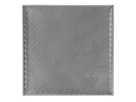 Talerz płytki kwadratowy 30,5x30,5 cm Lubiana - Marrakesz Szary