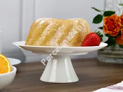 Patera na nóżce 22 cm Bogucice - Lolita White 1184