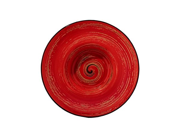 Talerz głęboki (do pasty) 22,5 cm  Wilmax - Spiral Czerwony 669223 Talerz głęboki (do pasty) 22,5 cm  Wilmax - Spiral Czerwony 669223
