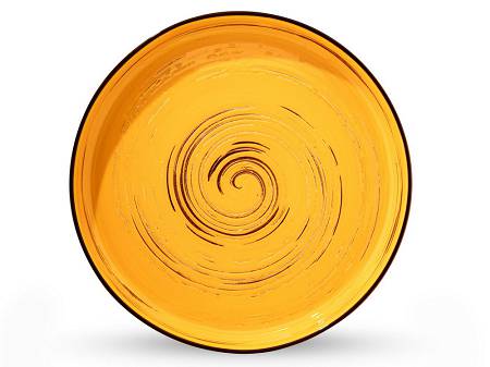 Talerz / misa 28 cm Wilmax - Spiral Żółty 669420