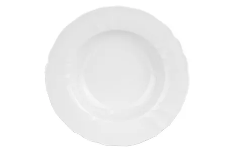 Talerz głęboki 23 cm Lubiana - Maria biała (nr 3520)