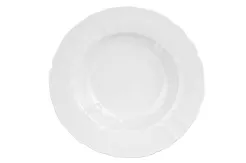 Talerz głęboki 23 cm Lubiana - Maria biała (nr 3520)