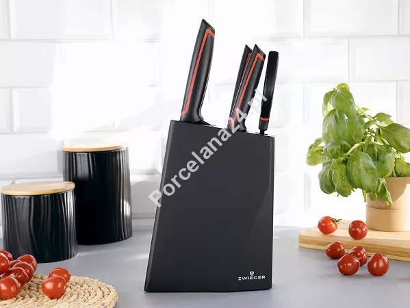 Komplet noży (5 el.) w bloku ZWIEGER - Red Line Komplet noży (5 el.) w bloku ZWIEGER - Red Line