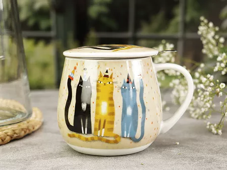 Kubek baryłka z zaparzaczem 0,43 L Duo - Party 15.PART.KZ