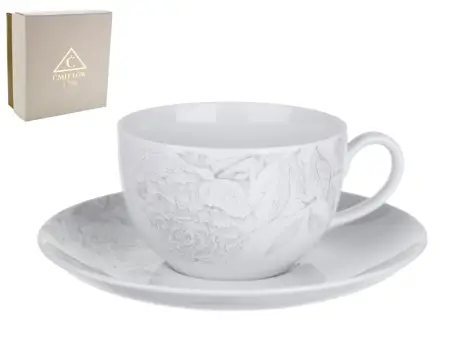 Filiżanka ze spodkiem 0,25 L / 15,5 cm Chodzież - Yvonne W017 ROSE GIFT BOX
