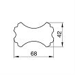 Wykrawacz 6,8 cm Smolik - Imbir 4SS.340/V