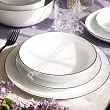 Serwis obiadowy na 12 osób (40el.) Bogucice - Base Black 1227
