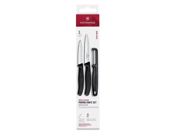 Komplet noży z obieraczką (3el) Victorinox - Swiss Classic Black V.SC.B.6.7113.33 Komplet noży z obieraczką (3el) Victorinox - Swiss Classic Black V.SC.B.6.7113.33