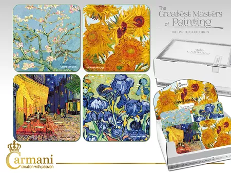 Kpl. podkładek korkowych pod kubki (4 szt.) Carmani - Vincent van Gogh 33.830-0000
