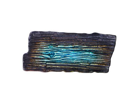 Talerz prostokątny 20 X 9 cm Kera Ceramika - Moku Cristall Turkus