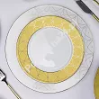 Komplet talerzy na 6 osób (18 el.) Ćmielów - Jenny Solaris White - Gold
