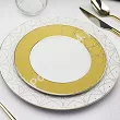 Komplet talerzy na 6 osób (18 el.) Ćmielów - Jenny Solaris White - Gold