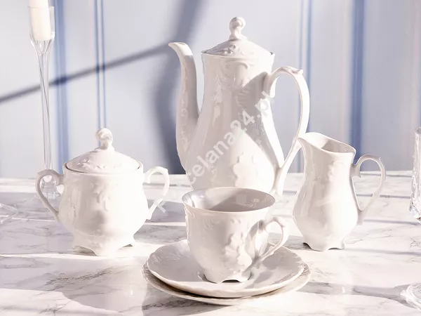 Garnitur do kawy na 6 osób (21el) Ćmielów - Rococo 0001 Garnitur do kawy na 6 osób (21el) Ćmielów - Rococo 0001