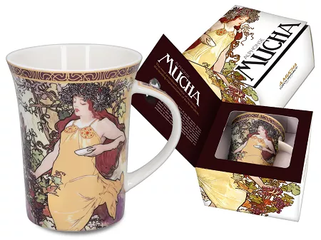 Kubek 0,4 L Carmani - Alfons Mucha Cztery pory roku - Jesień 33.539-8103
