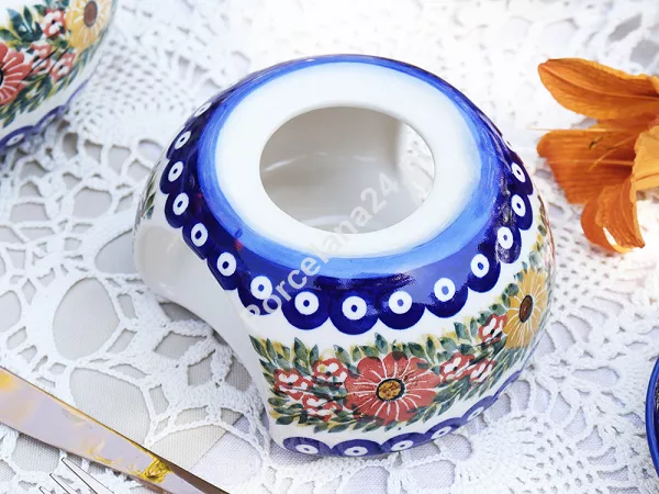 Podgrzewacz (pod czajnik 1,5 L) Bolesławiec - Rajska Łąka gat. I Podgrzewacz (pod czajnik 1,5 L) Bolesławiec - Rajska Łąka gat. I