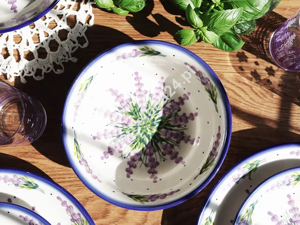 Salaterka 18 cm Bolesławiec - Lawendowy Zakątek Salaterka 18 cm Bolesławiec - Lawendowy Zakątek