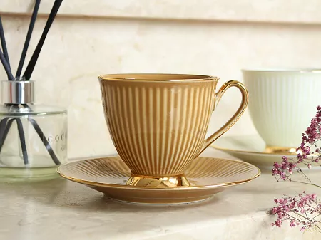 Filiżanka ze spodkiem 0,25 L / 15 cm Chodzież - Dalia Topaz GZ03