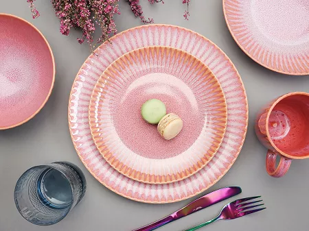 Serwis obiadowy na 6 osób (26 el.) Lubiana - Stoneware Blush