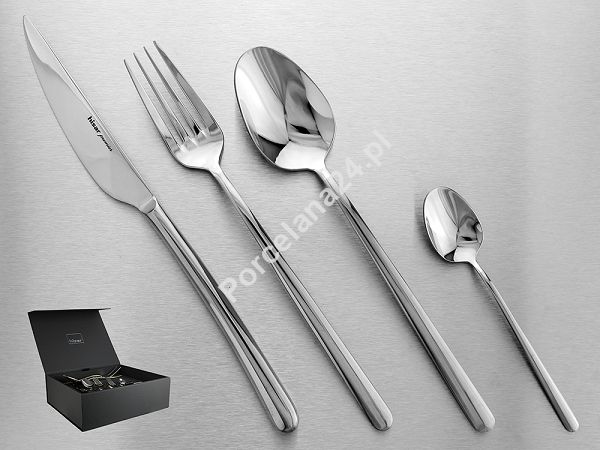 Komplet sztućców 65 cz. na 12 osób Hisar - Bahama (4.0/3.0mm) wysoki połysk Komplet sztućców 65 cz. na 12 osób Hisar - Bahama (4.0/3.0mm) wysoki połysk
