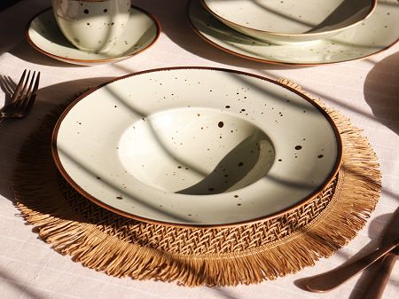 Talerz do pasty 29 cm Bogucice - Alumina Cottage Green Tea 1220