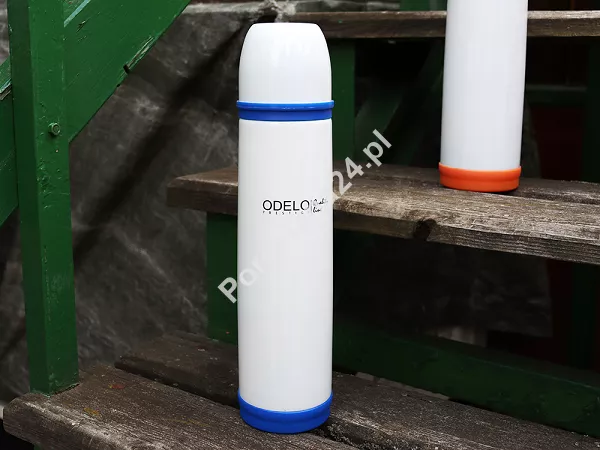 Termos stalowy 1 L Odelo - Biało-niebieski 1OD.TER.1330-N Termos stalowy 1 L Odelo - Biało-niebieski 1OD.TER.1330-N
