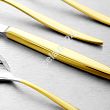 Komplet sztućców 65 cz. na 12 osób Hisar - Mercury Gold (4.0/3.0mm) złocone