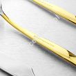 Komplet sztućców 65 cz. na 12 osób Hisar - Mercury Gold (4.0/3.0mm) złocone