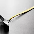 Komplet sztućców 65 cz. na 12 osób Hisar - Mercury Gold (4.0/3.0mm) złocone