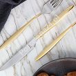 Komplet sztućców 65 cz. na 12 osób Hisar - Mercury Gold (4.0/3.0mm) złocone