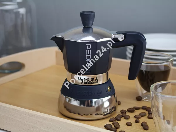 Kawiarka 3 TZ (3 x 50 ml) Pedrini - MyMOKA Granatowa (indukcja) 1.KA-PED-G03 Kawiarka 3 TZ (3 x 50 ml) Pedrini - MyMOKA Granatowa (indukcja) 1.KA-PED-G03