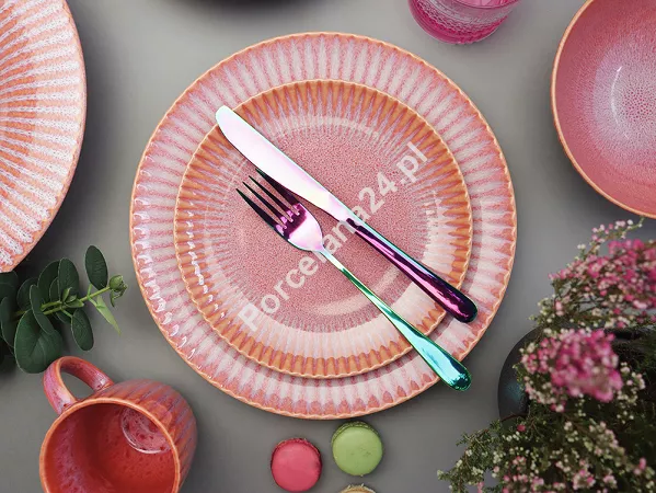 Komplet talerzy na 4 osoby (12 el.) Lubiana - Stoneware Blush Komplet talerzy na 4 osoby (12 el.) Lubiana - Stoneware Blush