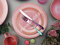 Komplet talerzy na 4 osoby (12 el.) Lubiana - Stoneware Blush