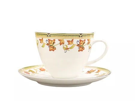 Filiżanka ze spodkiem 0,4 L / 18 cm  Bogucice - Jesień / Autumn 156