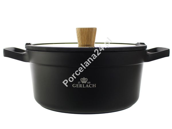 Garnek 24 cm / 4,5 L z powłoką ceramiczną Gerlach - Natur 320R Garnek 24 cm / 4,5 L z powłoką ceramiczną Gerlach - Natur 320R