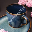 Filiżanka ze spodkiem 0,31 L/ 20 cm Altom Design - Reactive Navy Blue 07.RN.FS31