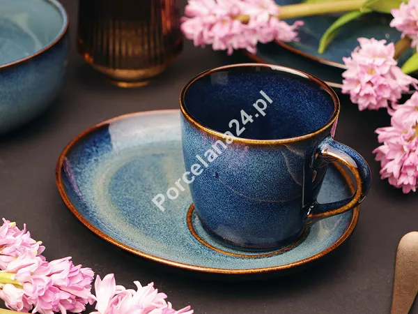 Filiżanka ze spodkiem 0,31 L/ 20 cm Altom Design - Reactive Navy Blue 07.RN.FS31 Filiżanka ze spodkiem 0,31 L/ 20 cm Altom Design - Reactive Navy Blue 07.RN.FS31