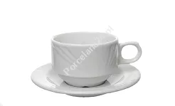 Filiżanka ze spodkiem 0,19 L / 14,5 cm (sztaplowana) Lubiana - Arcadia (nr 0506, 0512)