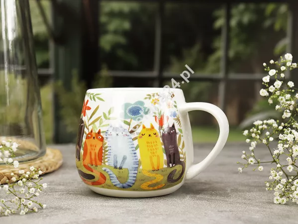 Kubek baryłka 0,43 L Duo - Koty ogrodowe 15.KOO.KB Kubek baryłka 0,43 L Duo - Koty ogrodowe 15.KOO.KB