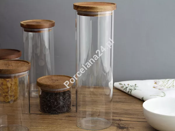 Pojemnik szklany 1800 ml Gerlach - Country Pokrywka drewniana 959A Pojemnik szklany 1800 ml Gerlach - Country Pokrywka drewniana 959A