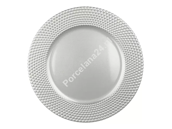 Podkładka pod talerz 33 cm Altom Design - Srebrna 07.PODK.1244 Podkładka pod talerz 33 cm Altom Design - Srebrna 07.PODK.1244