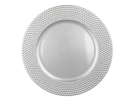 Podkładka pod talerz 33 cm Altom Design - Srebrna 07.PODK.1244