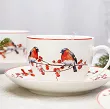 Komplet filiżanek ze spodkami 0,27 l / 15 cm (2 szt.)  Duo - Christmas Birds 3 15.CHBI3.K2FS